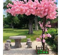 Árboles Flores de Cerezo Artificiales, Decoración De Flor De Seda De Sakura Falsa Hecha a Mano, Cerezo japonés para Bodas, Eventos, decoración de Interiores y Exteriores Extended-1.8x1m/70x39in