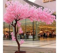 Árboles Flores de Cerezo Artificiales Falso árbol de los Deseos de Estilo japonés para Ventana de Hotel Decoración Interior Exterior Bodas Interiores Exteriores,01,2x2m