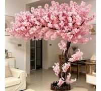 Árboles Flores de Cerezo Artificiales,Flor Árbol Cerezo Artificial con,Cerezo,para Hogar Salon Dormitorio Decoración de Bodas En Interiores y Exteriores,2x1m/6.6x3.3ft