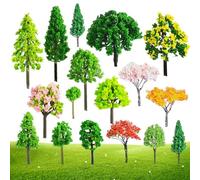 Árboles Miniatura 65 Piezas, Árboles Modelo de Paisaje, Modelo de Árbol Mezclados, Paisaje de Ferrocarril Árboles para Paisaje de Bricolaje, DIY Paisajes en Miniatura, Mesa de Arena