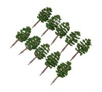 Árboles modelo 40 piezas verde oscuro H = 7 cm, fragantes árboles de poros finos para Diorama ferrocarril paisaje paisaje paisaje Wargaming