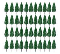 Árboles Modelo de 40pcs, árboles en Miniatura de plástico Artificial, Planta de Arquitectura Decorativa de bajo Mantenimiento para Manualidades de Bricolaje construyendo Paisaje Modelo, árbol Falso