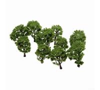 Árboles modelo de tren ferroviario, 10 piezas de paisaje Diorama Layout árboles artificiales, árboles modelo, 8 cm 10 cm, para diseños de tren modelo y diseños de paisaje al aire libre