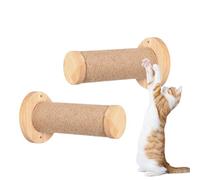 Árboles para gatos de pared, estantes de gatos de pared, murmullo de muebles para mascotas de pared Estantes de escalada para, árboles de gato de pared, 2 postes de rascar de madera estable y seguro,