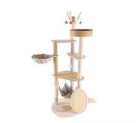 Árboles para Gatos Marco para Columpio para Gatos Big Cat Marco para Gatos Todo en uno Árbol para Gatos Plataforma de Salto para Gatos Torre para Gatos de Sisal Marco para Columpio para Gatos de 5