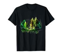Árboles Reflexión Fauna Silvestre Naturaleza Animal Oso Camiseta