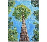 Árboles Verdes Imponentes, Obra De Arte Decorativa Moderna, 100 % Pintada A Mano, Pinturas Al Óleo Abstractas Contemporáneas Sobre Lienzo, Arte De Pared para Dormitorio, Comedor, Hogar, 100 X 150