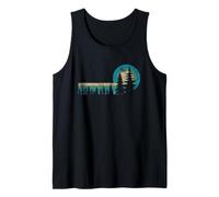 Árboles vintage en la naturaleza para al aire libre Vida silvestre Bosque tranquilo Camiseta sin Mangas