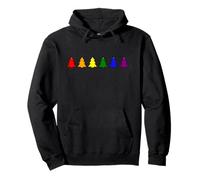 Arbolitos de Navidad Gay con Arco Iris LGBT Sudadera con Capucha