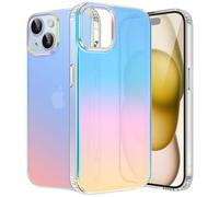 ÁRBOLORO Funda para iPhone 15 Plus, Iridiscente | Carcasa con Efecto de Iridiscente, Fina Antigolpes Case, Transparente Mate, Color Atardecer