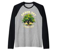 Arbor Day Every Day Camiseta Manga Raglan