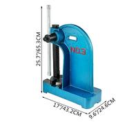 Arbor Press 1 tonelada 3 toneladas Cojinetes montables de palanca manual Hierro fundido for remachar, apretar, perforar, doblar, prensar,Alta Dureza(3 Ton)