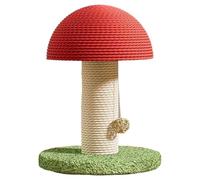 Arbre à Chat en Forme de Champignon, Installation facile, 20 x 18 x 16 cm, arbre à Chat, Tour en sisal en Forme de Champignon, Gain de Place, pour chaton, Ennui, exercice Physique