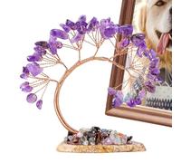 Arbre à cristaux - Arbre en Pierre concassée en Naturel | Mini décor d'arbre en c, cadeaux de décoration intérieure, décoration pour Tab