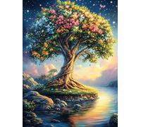 Arbre de Vie Dans le paysage du lac Rompecabezas 1000 Piezas Cartón para Expertos Mitos fantásticos Mejora Atención para Semana Santa Garantía Satisfacción Más Vendido 1000 PCS