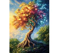 Arbre enchanté Avec Des Fleurs Rompecabezas 1000 Piezas Cartón para Niños Mayores 14 Años Mitos Animal Planta Noches De Cita Antiestrés Pack Completo Detalle Único Original 1000 PCS