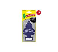 Arbre Magique Mono, Ambientador para Auto, Fragancia Coche Nuevo, Fragancia Intensa y Estructurada, Duración hasta 7 Semanas, Paquete de 6 Piezas