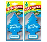 Arbre Magique Mono, ambientador para coche, fragancia de aire de Portofino, aroma dulce y floreciente, duración hasta 7 semanas, fabricado en Italia, paquete de 2 unidades