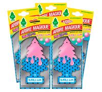 Arbre Magique Mono, ambientador para coche, fragancia de goma de burbujas, aroma dulce y divertido, duración hasta 7 semanas, fabricado en Italia, paquete de 5 unidades