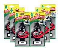 Arbre Magique Mono, Ambientador para Coche, Fragancia Deportiva, Intensa y Estructurada, Duración hasta 7 Semanas, Paquete de 6 Piezas