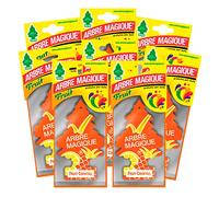 Arbre Magique Mono, ambientador para coche, fragancia Fruit Cóctel aroma, fresco y delicado, durara hasta 7 semanas, fabricado en Italia, paquete de 8 unidades