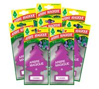 Arbre Magique Mono, ambientador para coche, fragancia lavanda, fragancia fresca y versátil, duración hasta 7 semanas, fabricado en Italia, paquete de 8 unidades