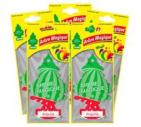 Arbre Magique Mono, ambientador para coche, fragancia sandía, fragancia fresca y frutada, duración hasta 7 semanas, fabricado en Italia, paquete de 5 unidades