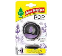 Arbre Magique POP - Ambientador de coche sólido con aroma a lavanda con fragancia de larga duración 30 días para interiores de acción, ambientador Power of Perfume para boquilla de aire, paquete