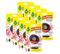 Arbre Magique POP, Ambientador de Coche Sólido, Fragancia Exótica, Aroma Fresco y Frutal, Duración de Hasta 30 Días, Diseño Italiano, Paquete de 8 Piezas