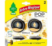Arbre Magique, POP - Ambientador para coche, aroma de vainilla, formato bipack - 2 x 9,5 g