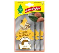 Arbre Magique - Tavola - 102704. Ambientador Forma de Pino y Aroma de Coco, automóviles (3 Unidades)