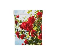 Arbusto de Rosas Rojas Estampado, Squeeze Top Wallet Bolsa de Almacenamiento para Mujer Monedero pequeño Bolsa de Cambio