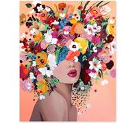 ARBUTUS DIY Pintura por Numeros Kit Manualidades Adultos,cuadros para pintar por numeros Flower Girl Decoración para el Hogar Regalo de pared. (30x40cm, A)