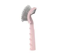 Arc - Peine de aguja larga para mascotas, cepillo de acero inoxidable 304 para perros y gatos grandes, herramienta de aseo de masaje antideslizante para cabello esponjoso y cepillado sin dolor (rosa)
