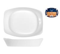 Arc Pirofila Rectangular Sin Asas, 33x24 Cm Blanco