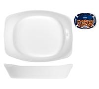 Arc Pirofila Rectangular Sin Asas, 37x28 Cm Blanco