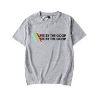 ARC Raiders Merch Live by The Goop Die by The Goop - Camiseta de manga corta con diseño gráfico unisex divertido para el verano, gris, 4XL