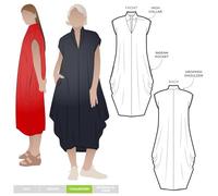 ARC Style - Patrón de costura para vestido de diseñador Toni (tallas 18-30)