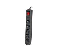 ARC5 REGLETA DE ALIMENTACIÓN 5M 5X 230V PL NEGRO ARC5/50/CZ