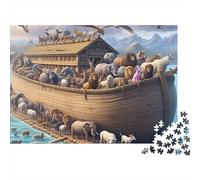 Arca de Animales Puzzle de 1000 Piezas Papel para Adultos Diversidad Animal Relajante Familia 70x50cm/1000pcs