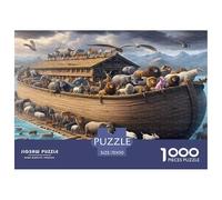Arca de Noé Puzzle de 1000 Piezas Migración de Animales Puzzle para Adultos Puzzle para Toda la Familia Relajación Decoración 70x50cm/1000pcs