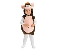 Arca de Noé Rubies Disfraz Monito para niños y niñas, Pelele con Cola y Gorro, Talla bebé 1-2 años, Oficial Rubies para Carnaval, Halloween, Cumpleaños y Fiestas