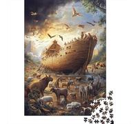 Arca Fauna Puzzle de 1000 Piezas Papel Puzzle para Adultos Relajación Decoración Familia Regalo 52x38cm/1000pcs