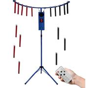 Arcade Catch Stick Game Machine Hand-Eye Coordination Reflex Trainer | Arcade Machine LED Light & Music Reaction, 10 Speeds, 6 Levels for Events, Rentals, Family Game Nights(Blue)