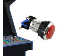 Arcade Game Console Button | Round Silver Plated Button for Arcade Machine | Fall-Resistant Game Supplies for Adults, Boys, and Girls