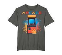 Arcade Gaming Retro Controller Game Over Play Juegos de Consola Camiseta, Hombre Tallas Grandes, Asfalto, 6X Alto