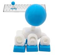 Arcade Joystick Keycaps - DIY Fidget Stress Relief Button Caps for Keyboard for Desk Fun | Resin Crafted Retro Game Style, Click Simulation Design, Decorative Personalization Accessory