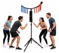 Arcade Reflex Challenge Game - Entrenamiento de coordinación ojo-mano con 10 palos, luces LED y música para fiestas, reuniones familiares y eventos de equipo