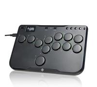 Arcade Stick - Controlador sin palanca CosmoxGaming P12: Palo de arcade sin palanca con interruptores turbo y silenciosos de perfil bajo, palo de arcade para PC/PS3/PS4/Switch juego con botón de