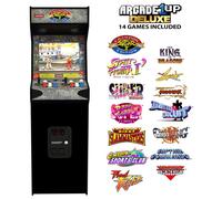 Arcade1Up HS-5 Máquina Arcade Street Fighter II Deluxe Wi-Fi, 14 Juegos Capcom, Multijugador Online, Monitor 17", 5+ pies